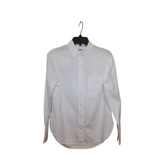 NWT Madewell Relaxed Button-Up Shirt White XXS - Picture 5 of 9